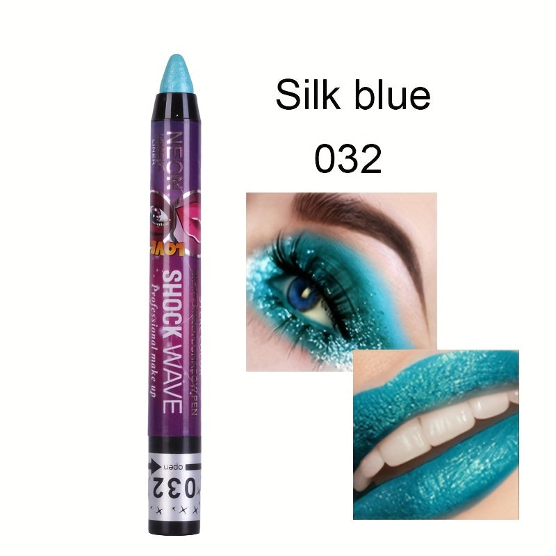 Eyeshadow Stick Lip Pencil 2 In 1 Smudge Proof Matte Sparkle