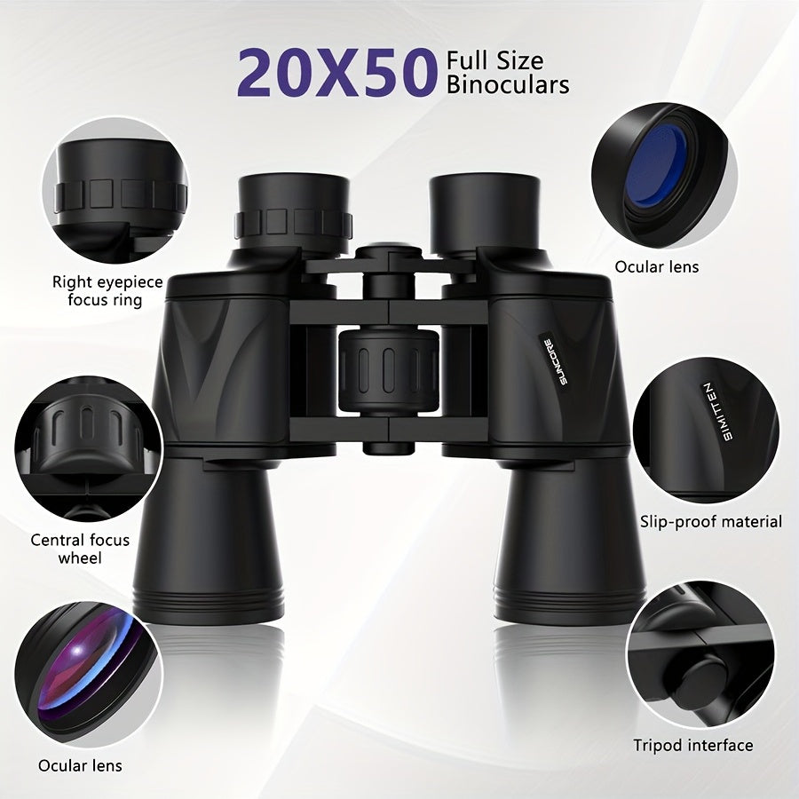 20x50 Binoculars For Adults Kids High Power Binoculars For Bird Watching Travel