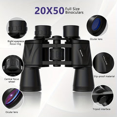 20x50 Binoculars For Adults Kids High Power Binoculars For Bird Watching Travel