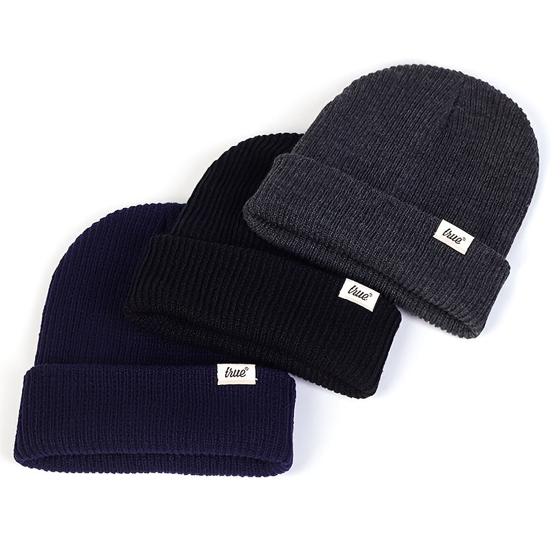 Men's Winter Knitted Hat Warm Beanie Cap