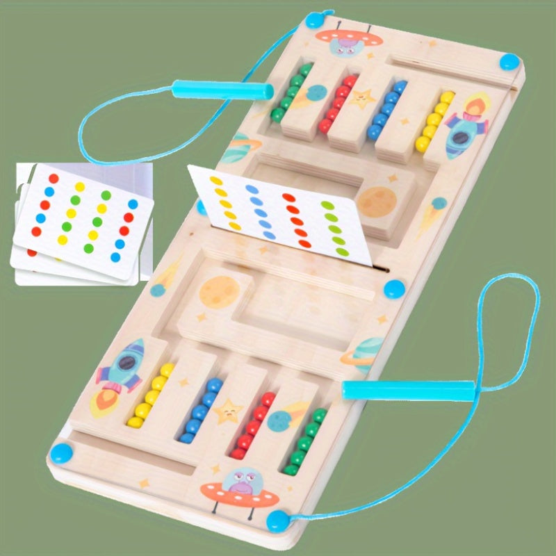 Wooden Magnetic Maze Pen Game Educational Toy
