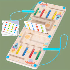 Wooden Magnetic Maze Pen Game Educational Toy