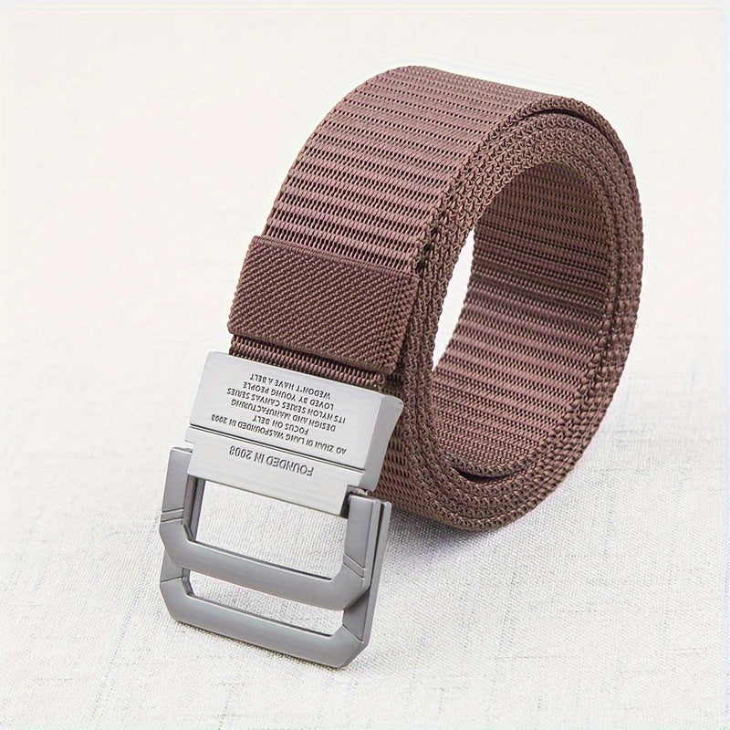 Men's Canvas Belt Alloy Buckle Casual Outdoor Belt