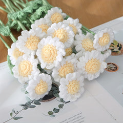 1pc Crochet Wool Eternal Flower Sun Chrysanthemum Gift Handicrafts
