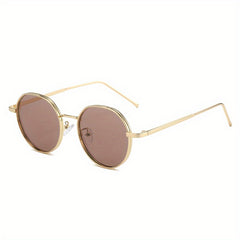 Round Metal Sunglasses Retro Anti Glare UV400