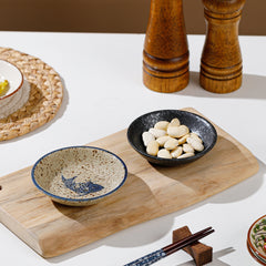 6pcs Japanese Ceramic Steak Sauce Dish for Seasoning, Dipping, and Serving