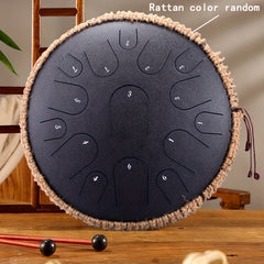 Steel Tongue Drum 15 Tone Handheld Tank Drum Percussion Instrument