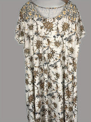 Floral Print Casual Dress Short Sleeve