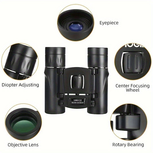 100x22 High Magnification Telescope Binoculars for Clear Night Vision