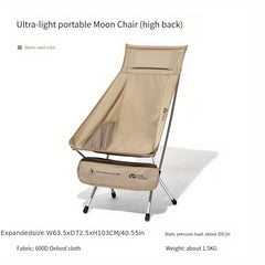 Portable High Back Chair Lightweight Aluminum Fold
