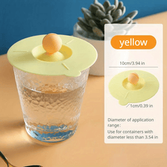 Silicone Cup Lids Anti dust Mug Covers Reusable Water Cup Lids