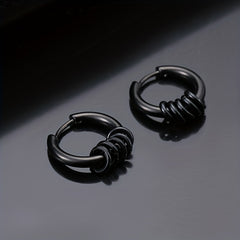 Stainless Steel Spring Clip Earrings Casual Earrings