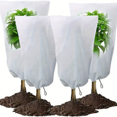 Plant Cold Cover Non-woven Drawstring Zipper Plant Overwintering