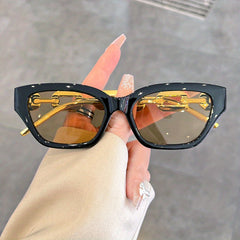 Cat Eye Sunglasses Metal Chain Charm Glasses UV400