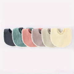6Pcs Baby Lace Ball Cotton Bib Saliva Towel