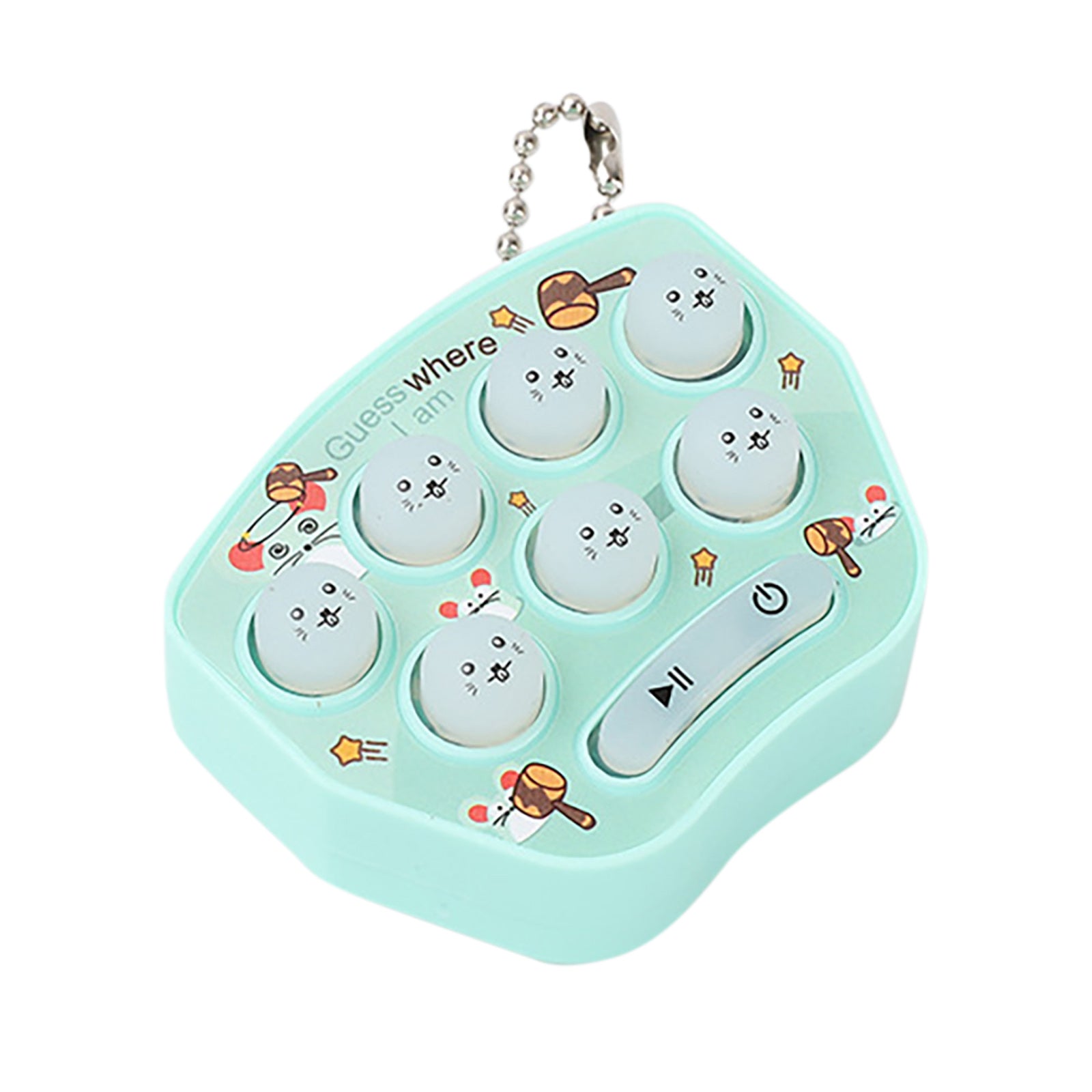 Pocket Mini Whack a mole Game Console with Keychain