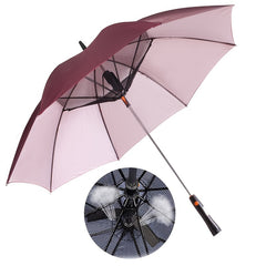 Creative Umbrella with Fan Installation, Battery Powered