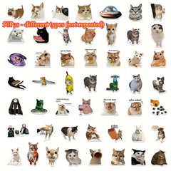 Cute Cat Stickers Waterproof Self Adhesive Decals