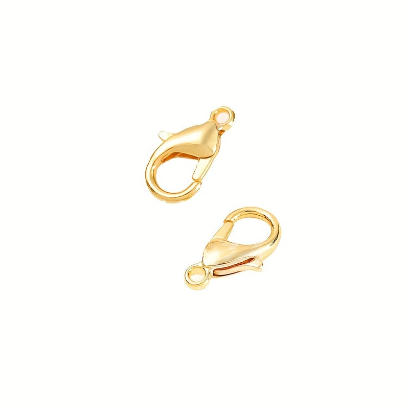50PCS Gold Lobster Clasp Necklace Bracelet Connection Clasp DIY Accessories