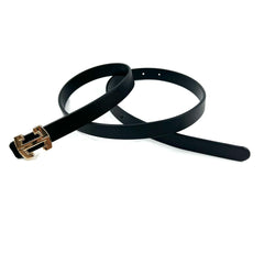 Stylish Buckle Thin Leather Belt Casual Waist Belt for Women