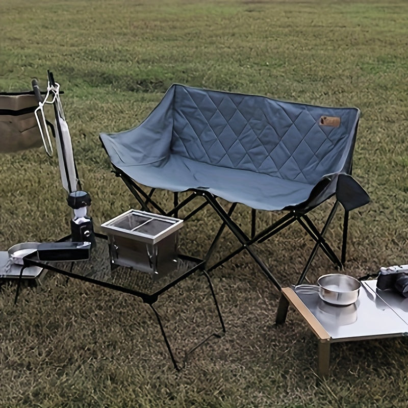 Portable Outdoor Double Folding Chair for Camping Beach