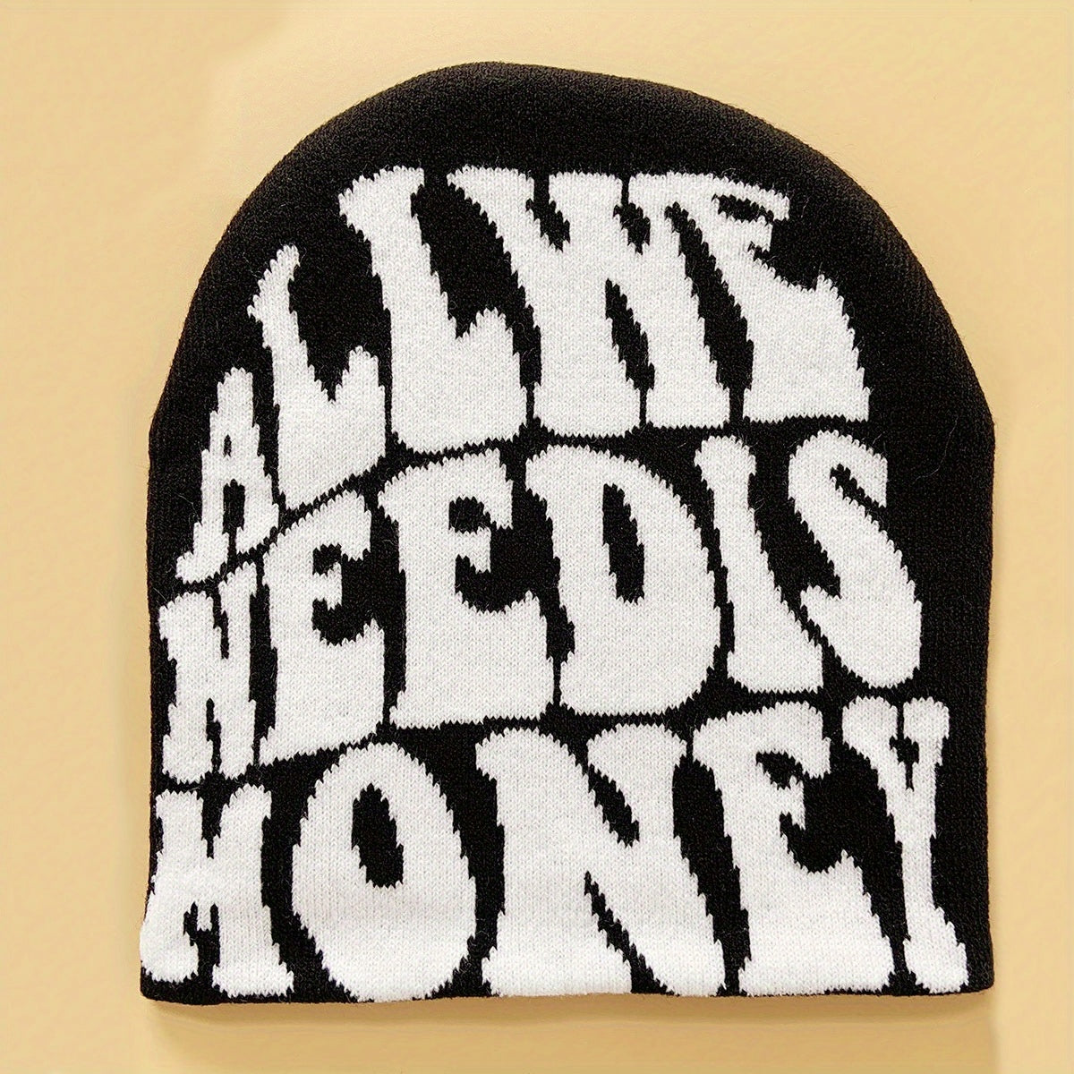 Fashionable Ear Protection Sport Knit Beanie Hat Autumn Winter Warm Ski Hat