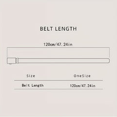 Men's Leather Buckle Belt for Outdoor Party Holiday Business