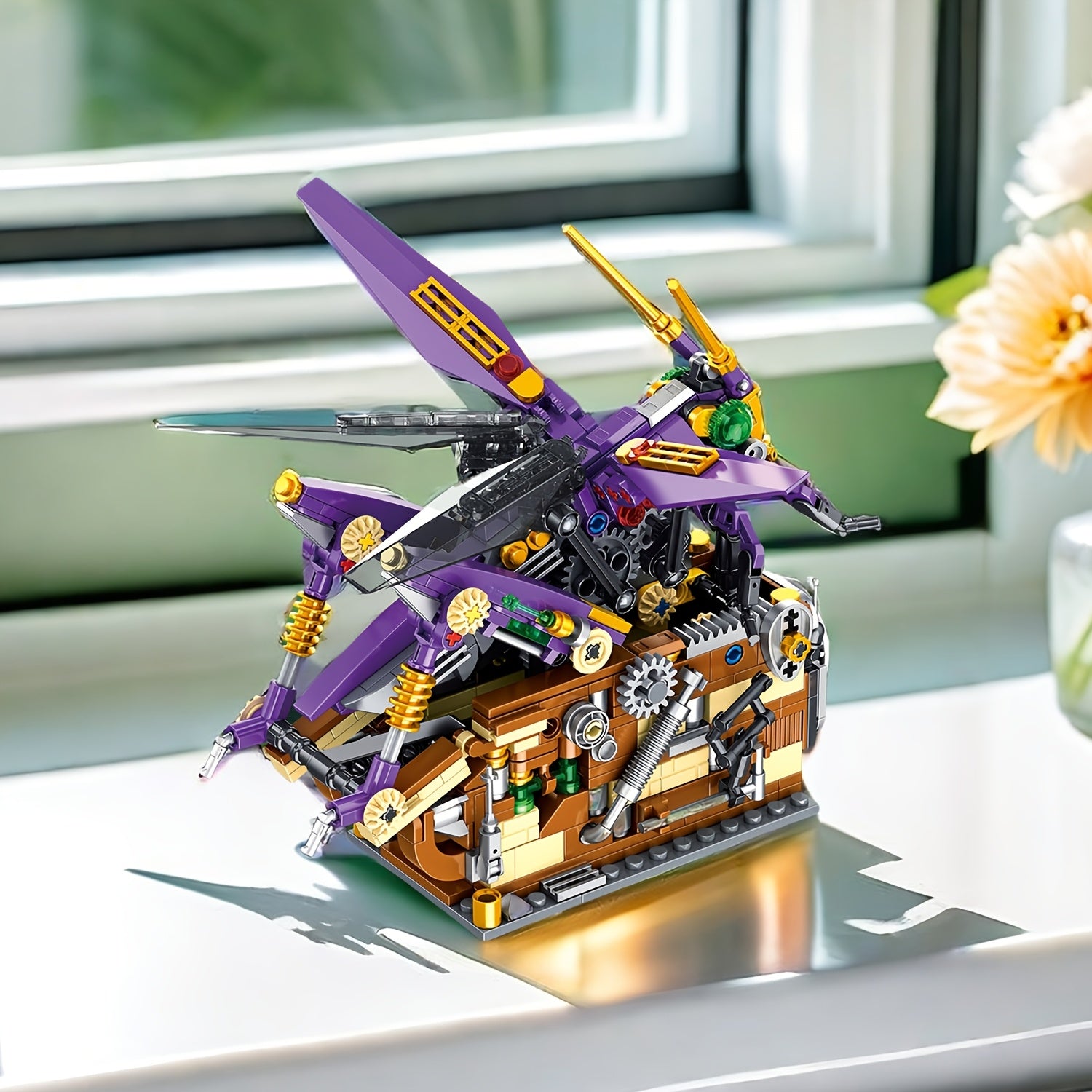 Mechanical Grasshopper Model Puzzle Toy Building Block Set
