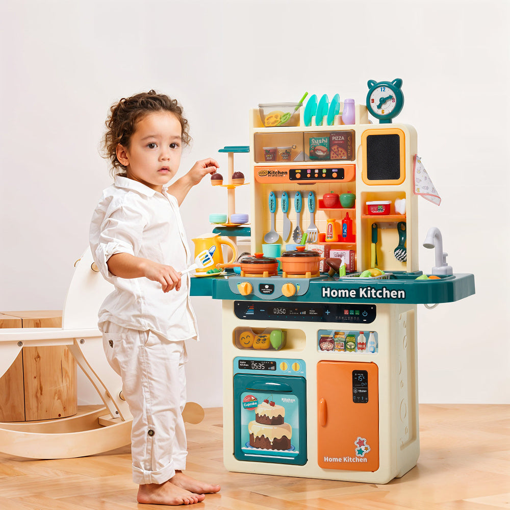 Deluxe Kids Kitchen Toy Set with Spray Mist & Steamer