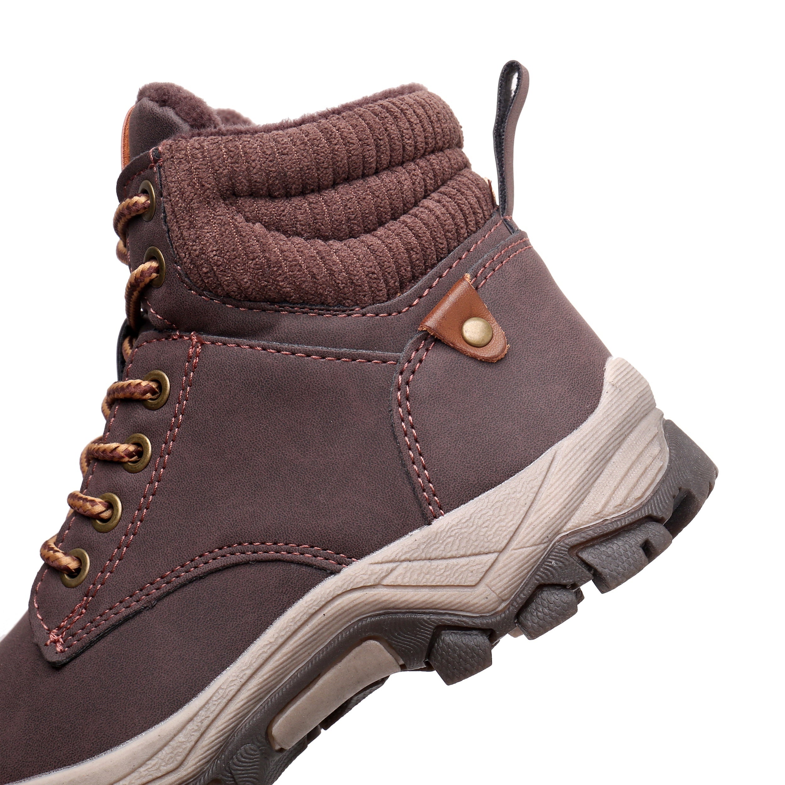 Kid's High Top Hiking Boots Non Slip Casual Lace Up Durable Shoes