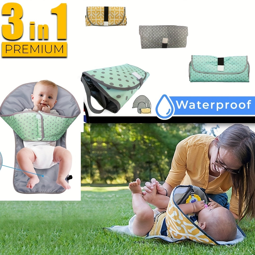 Portable Waterproof Changing Pad 3 in 1