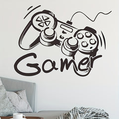Gamepad Wall Sticker Easy Room Decor for Bedroom and Living Room