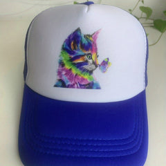 Cat Element Baseball Cap Mesh Cap Sun Hat