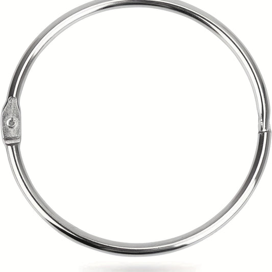 5 Packs 7.62 cm Loose Leaf Binder Rings Nickel Plated Steel