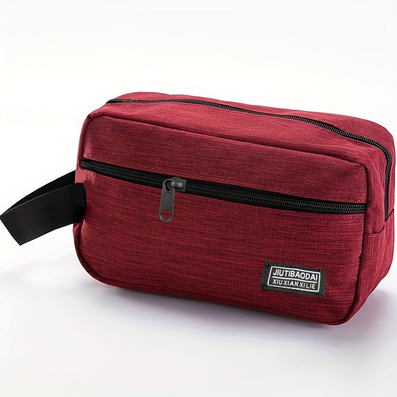 Nylon Toiletry Bag Travel Organizer Lightweight Zipper Closure