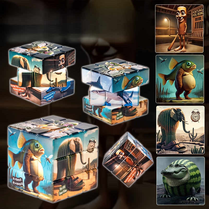 Fun Puzzle Cube Cartoon Peripheral Device Three Dimensional Cube