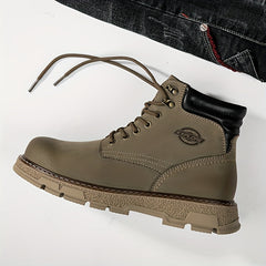 Men's High Top Hiking Boots Non Slip Lace Up Shoes For Outdoor Activities