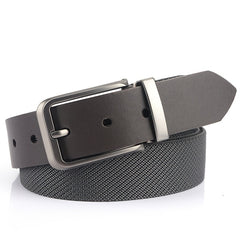 Men's Microfiber Pin Buckle Belt Casual Lightweight Inner Silver Buckle Belt