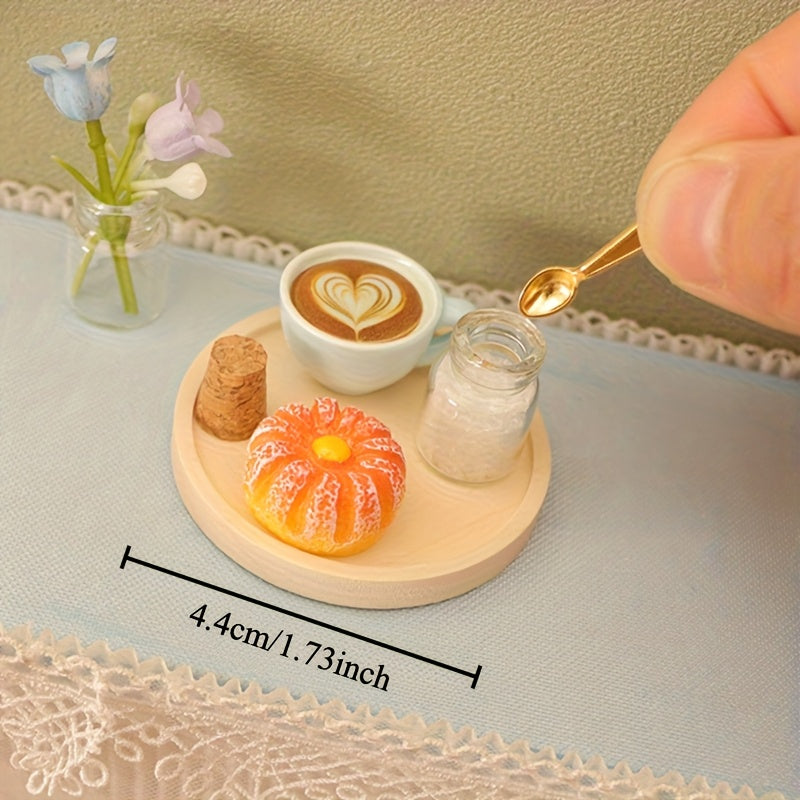 Dollhouse Coffee Cake Tea Set with Accessories