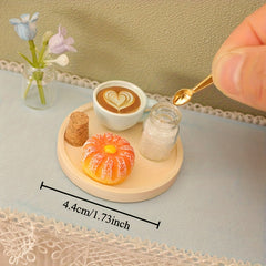 Dollhouse Coffee Cake Tea Set with Accessories