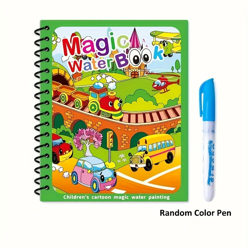 Magic Watercolor Book Coloring Journal Reusable Art Activity Book