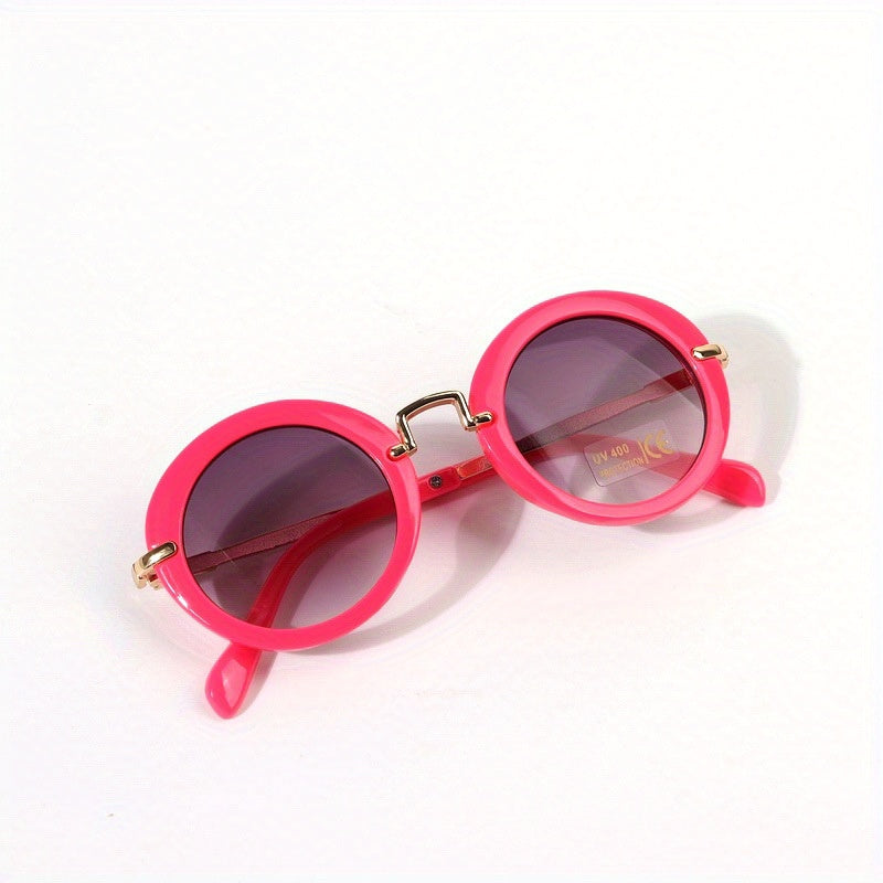 Vintage Y2K Round Frame Sunglasses Sun Protection