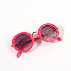 Vintage Y2K Round Frame Sunglasses Sun Protection