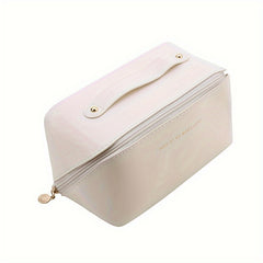 Portable PU Leather Cosmetic Case Toiletry Bag for Travel