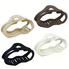 Matte Hollow Hair Claw Large Cloud Shape Hair Clip for Women