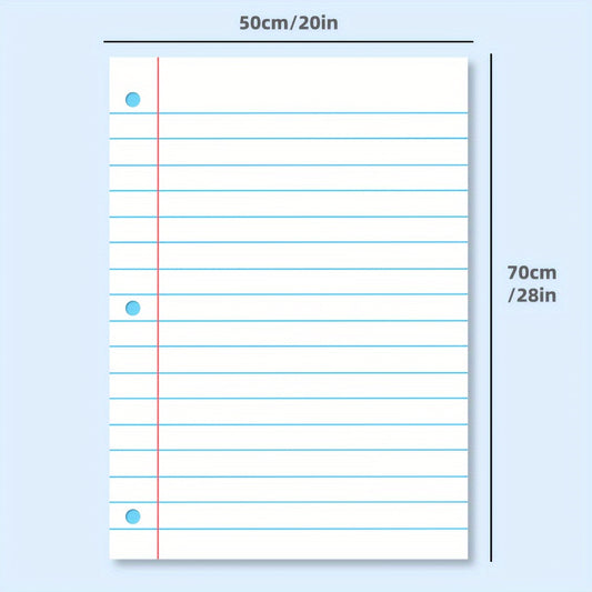 2pcs 20x28Inch Laminated Quadrille Grid Posters Sets