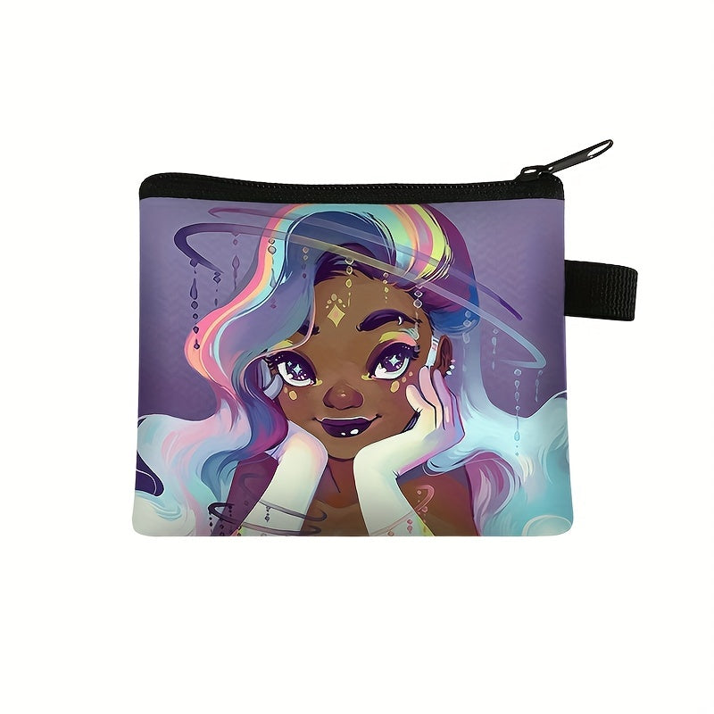 Cartoon Girl Pattern Kids Coin Purse