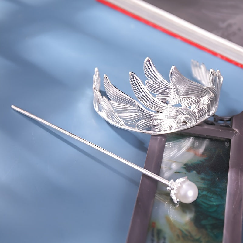 Minimalist Hair Slide Faux Pearl Vintage Hair Pin