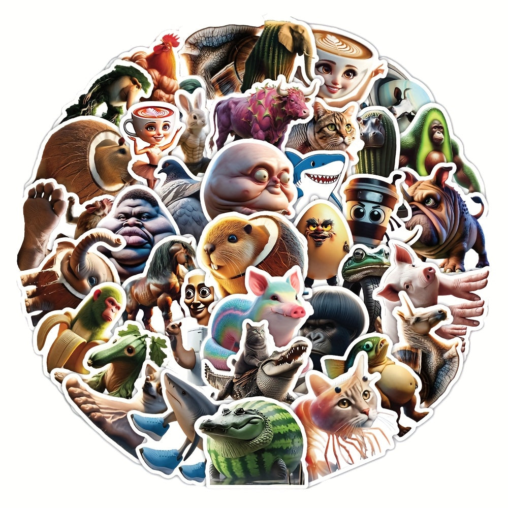 50pcs TungTungTungSahur Meme Stickers for Phones Laptops Toolboxes
