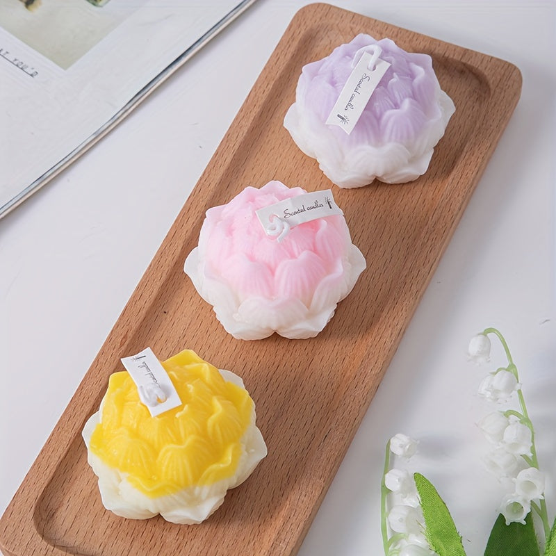 Lotus Aromatherapy Candle for Home Decor Wedding Holiday